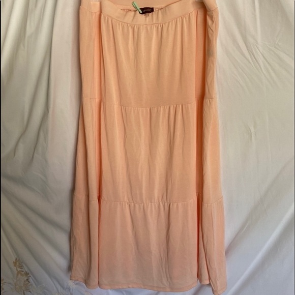 Nwot CROSBY Sz-XL MaxiSkirt,Light🍑Pink Color/Fabric-Soft,/Flowing/Comfortable - Picture 1 of 12